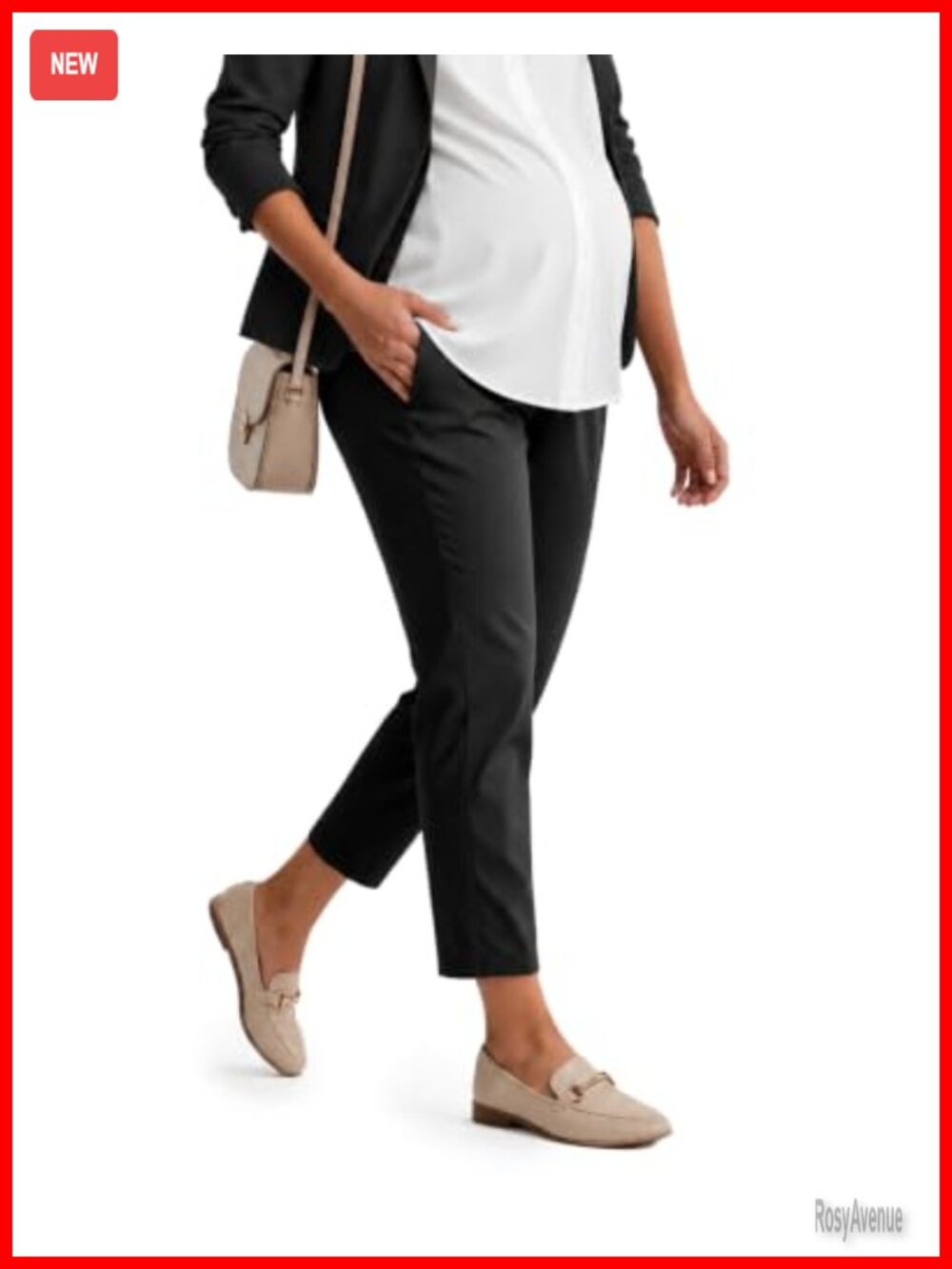 Maternity Over The Belly Joggers with Pockets Stretchy Pregnancy Workout Pants